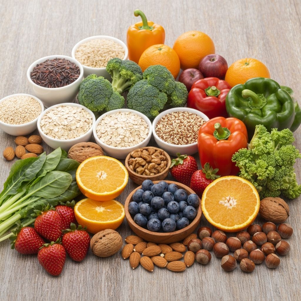 Variety of nutritious foods